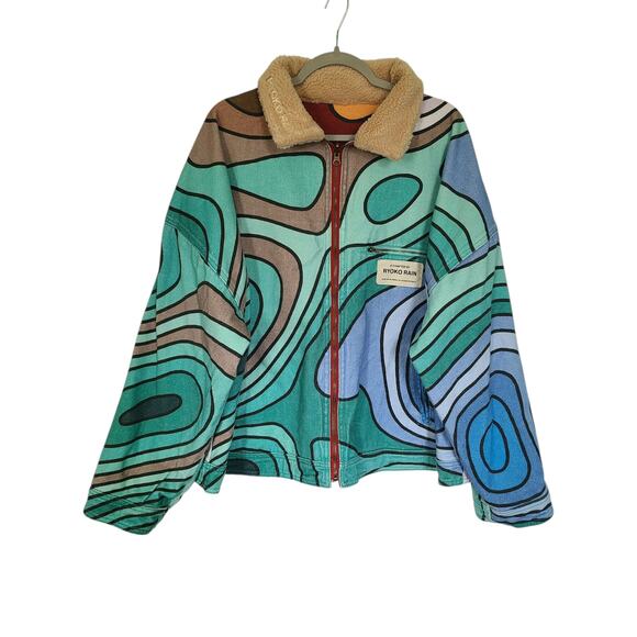 Ryoko Rain Reversible 70s Work Jacket Size XL Unisex - Picture 1 of 10